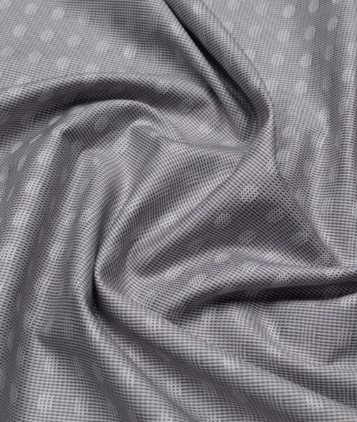Tresca by Arvind  Giza Cotton Self Design Shirting Fabric (Grey)