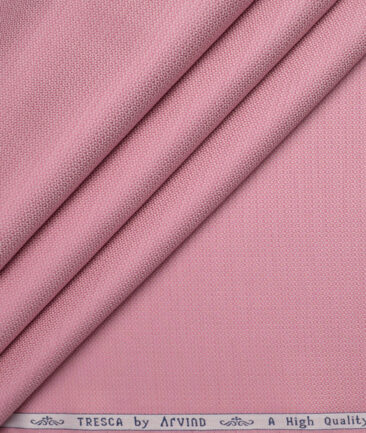 Tresca by Arvind  Giza Cotton Structured Shirting Fabric (Pink)