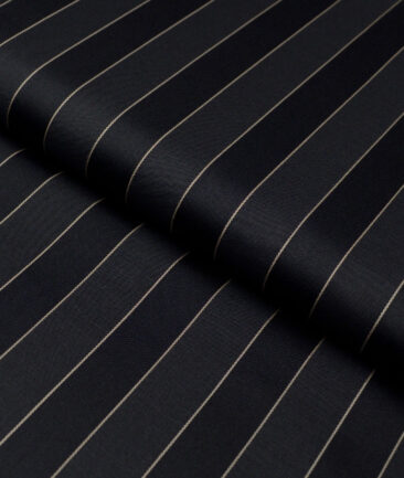 Tresca by Arvind  Giza Cotton Striped Shirting Fabric (Black)