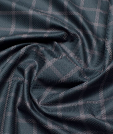 Tresca by Arvind  Giza Cotton Checks Shirting Fabric (Dark Green)