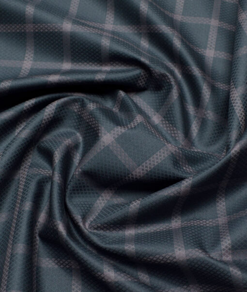 Tresca by Arvind  Giza Cotton Checks Shirting Fabric (Dark Green)