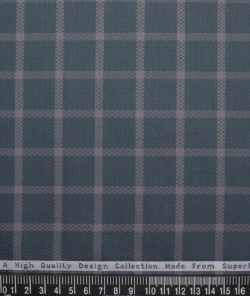 Tresca by Arvind  Giza Cotton Checks Shirting Fabric (Dark Green)