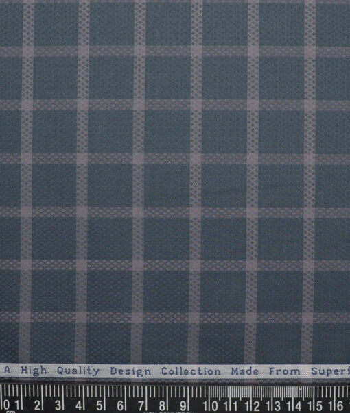 Tresca by Arvind  Giza Cotton Checks Shirting Fabric (Dark Green)