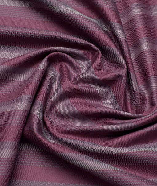Tresca by Arvind  Giza Cotton Striped Shirting Fabric (Dark Mauve)
