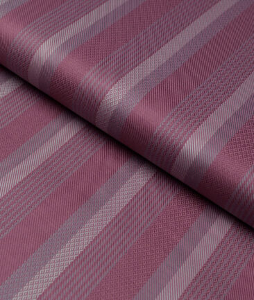 Tresca by Arvind  Giza Cotton Striped Shirting Fabric (Dark Mauve)