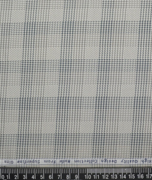Tresca by Arvind  Giza Cotton Checks Shirting Fabric (Light Pista Green)