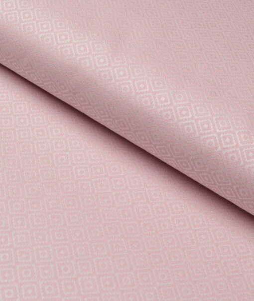 Tresca by Arvind  Giza Cotton Self Design Shirting Fabric (Pink)