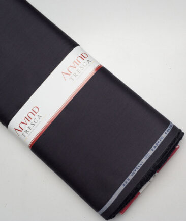 Tresca by Arvind 2 Ply 60's Structured Giza Cottton Wrinkle Resistant Stretchable Trouser or Chinos Fabric (Dark Purplish Grey)