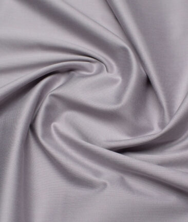 Tresca by Arvind 2 Ply 60's Structured Giza Cottton Wrinkle Resistant Stretchable Trouser or Chinos Fabric (Light Grey)