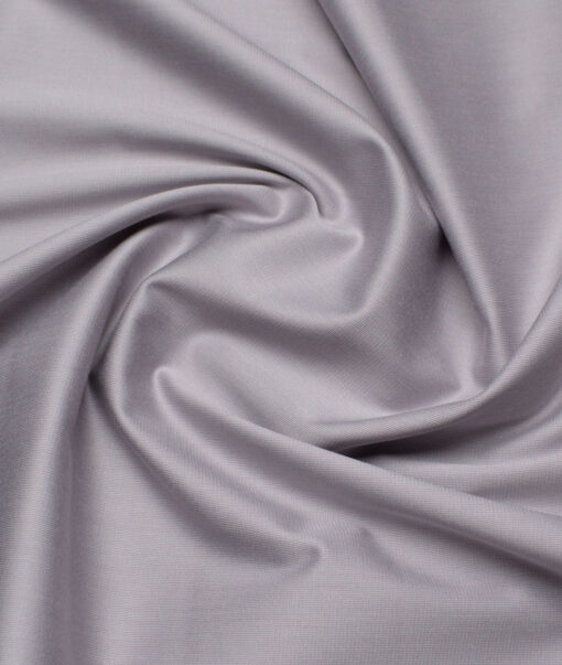 Tresca by Arvind 2 Ply 60's Structured Giza Cottton Wrinkle Resistant Stretchable Trouser or Chinos Fabric (Light Grey)
