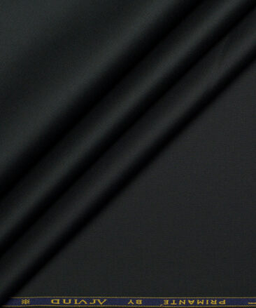 Primante by Arvind 4 Ply 120's Solids Supima Cotton Wrinkle Resistant Stretchable Trouser or Chinos Fabric (Dark Green)