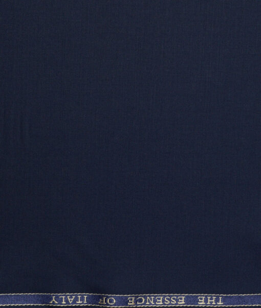 Georgia Gullini Italy  Solids Polyester Viscose Suiting Fabric (Dark Blue)