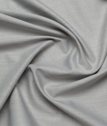 Georgia Gullini Italy  Self Design Polyester Viscose Suiting Fabric (Light Grey)