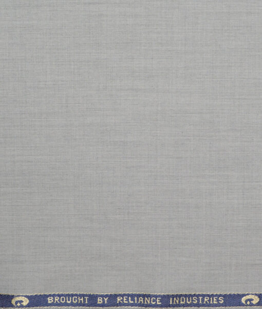 Georgia Gullini Italy  Self Design Polyester Viscose Suiting Fabric (Light Grey)