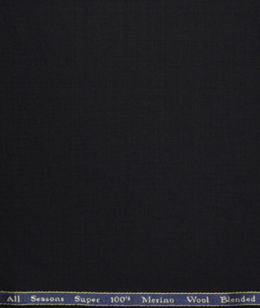 Georgia Gullini Italy Super 100's Solids 30% Merino Wool Suiting Fabric (Black)