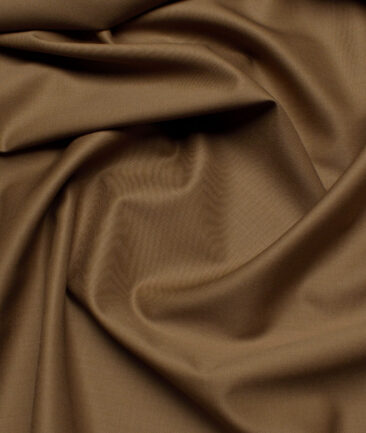 Georgia Gullini Italy Super 100's Solids 30% Merino Wool Suiting Fabric (Cocoa Brown)