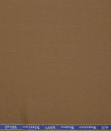 Georgia Gullini Italy Super 100's Solids 30% Merino Wool Suiting Fabric (Cocoa Brown)