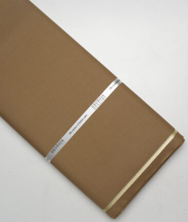 Georgia Gullini Italy Super 100's Solids 30% Merino Wool Suiting Fabric (Cocoa Brown)