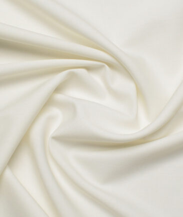 Georgia Gullini Italy Super 100's Solids 30% Merino Wool Suiting Fabric (Cream)