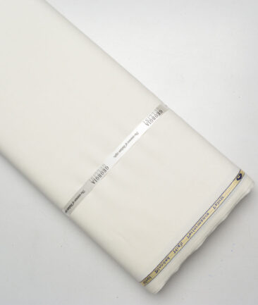 Georgia Gullini Italy Super 100's Solids 30% Merino Wool Suiting Fabric (Cream)