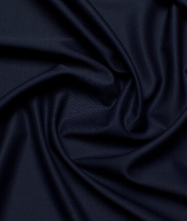 Georgia Gullini Italy Super 100's Solids 30% Merino Wool Suiting Fabric (Dark Blue)