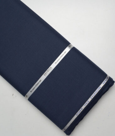 Georgia Gullini Italy Super 110's Solids 45% Merino Wool Suiting Fabric (Blue)
