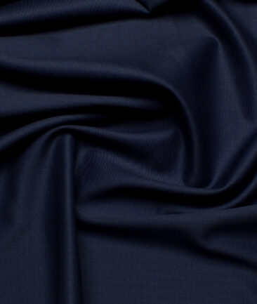 Georgia Gullini Italy Super 110's Solids 45% Merino Wool Suiting Fabric (Dark Blue)