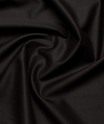 Georgia Gullini Italy Super 110's Solids 45% Merino Wool Suiting Fabric (Dark Brown)
