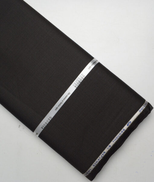 Georgia Gullini Italy Super 110's Solids 45% Merino Wool Suiting Fabric (Dark Brown)