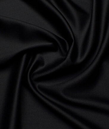 Georgia Gullini Italy Super 120's Solids 30% Merino Wool Suiting Fabric (Black)