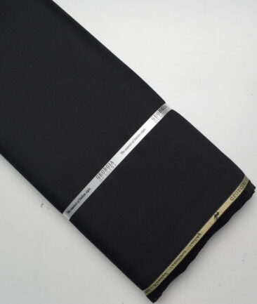 Georgia Gullini Italy Super 120's Solids 30% Merino Wool Suiting Fabric (Black)