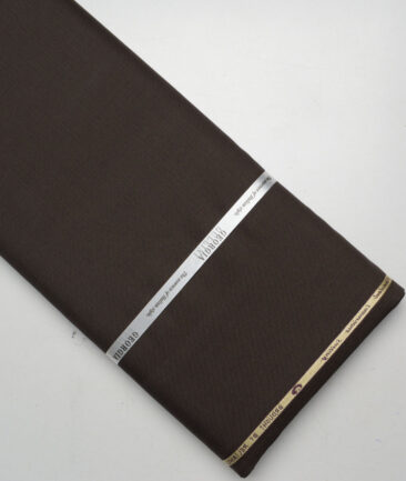 Georgia Gullini Italy Super 120's Checks 30% Merino Wool Suiting Fabric (Dark Brown)