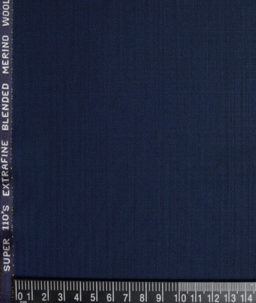 Georgia Gullini Italy Super 110's Striped 45% Merino Wool Suiting Fabric (Dark Royal Blue)