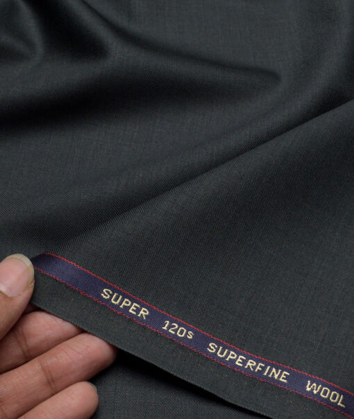 Georgia Gullini Italy Super 120's Solids 44% Merino Wool Suiting Fabric (Dark Pine Green)