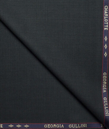 Georgia Gullini Italy Super 120's Solids 44% Merino Wool Suiting Fabric (Dark Pine Green)