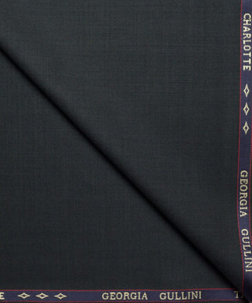 Georgia Gullini Italy Super 120's Solids 44% Merino Wool Suiting Fabric (Dark Pine Green)