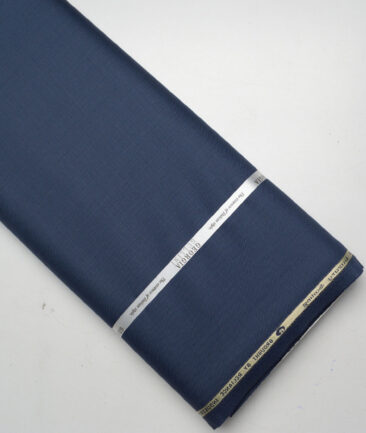 Georgia Gullini Italy Super 130's Solids 50% Merino Wool Suiting Fabric (Blue)