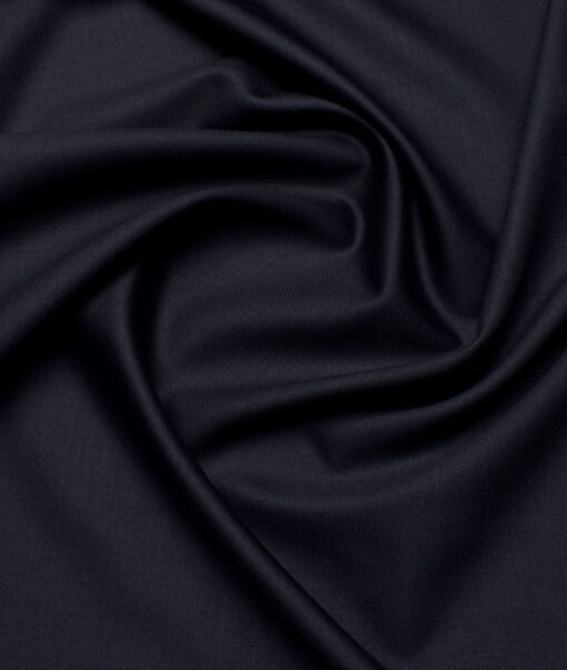 Georgia Gullini Italy Super 130's Solids 50% Merino Wool Suiting Fabric (Dark Blue)