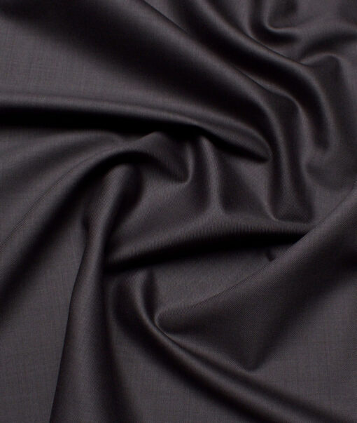 Georgia Gullini Italy Super 120's Solids 70% Merino Wool Suiting Fabric (Dark Grey)