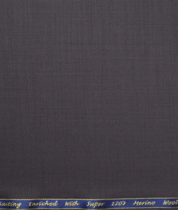 Georgia Gullini Italy Super 120's Solids 70% Merino Wool Suiting Fabric (Dark Grey)