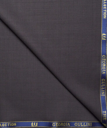 Georgia Gullini Italy Super 120's Solids 70% Merino Wool Suiting Fabric (Dark Grey)