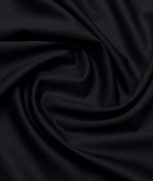Georgia Gullini Italy Super 120's Structured 70% Merino Wool Suiting Fabric (Black)