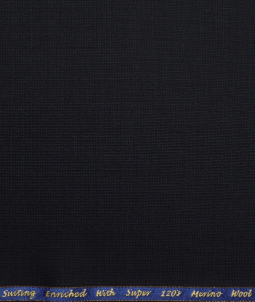 Georgia Gullini Italy Super 120's Structured 70% Merino Wool Suiting Fabric (Black)