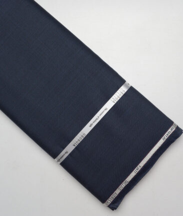 Georgia Gullini Italy Super 120's Structured 70% Merino Wool Suiting Fabric (Dark Blue)