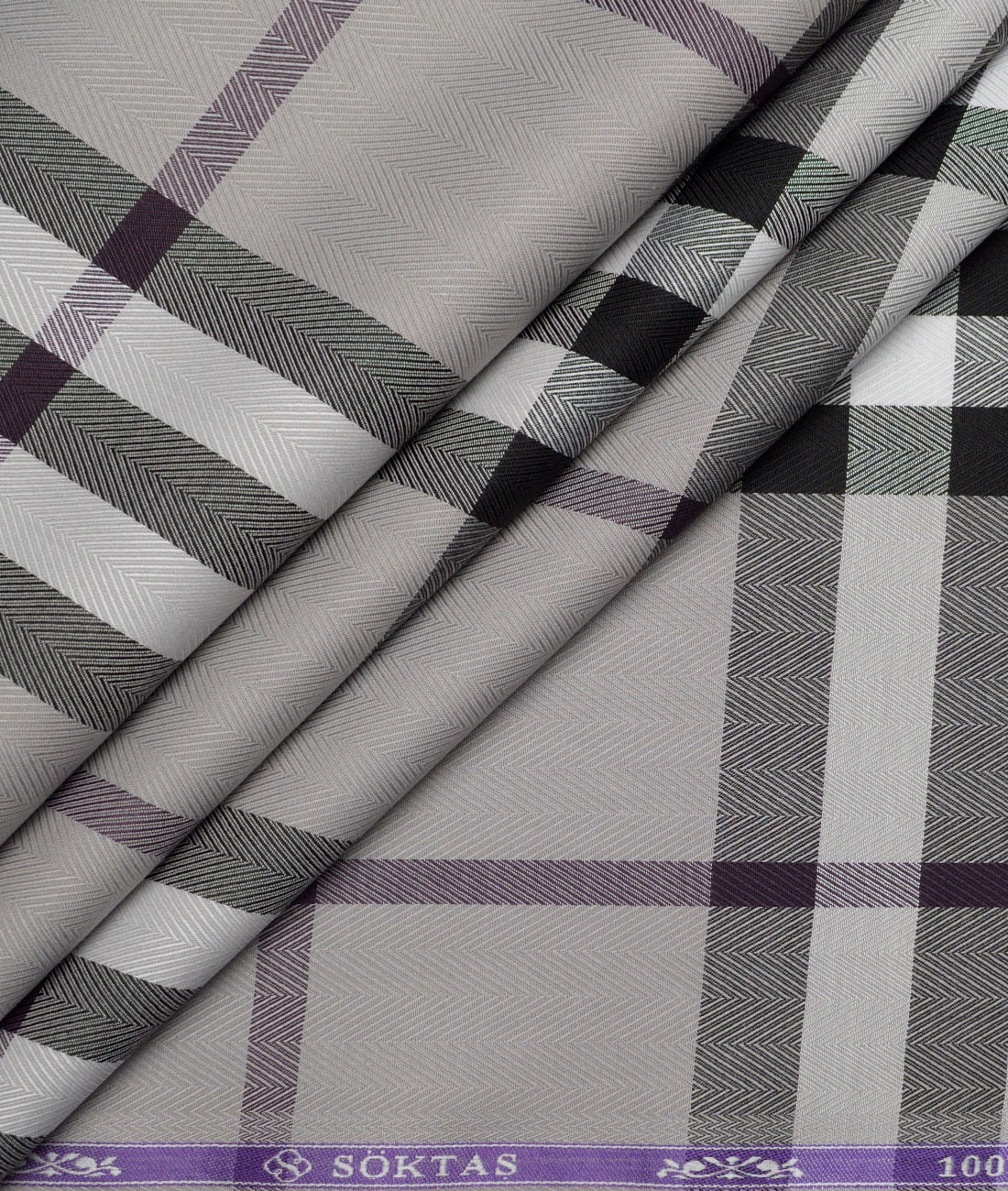 Soktas Giza Cotton Checks Shirting Fabric (Grey) Soktas Giza Cotton Checks Shirting Fabric (Grey)