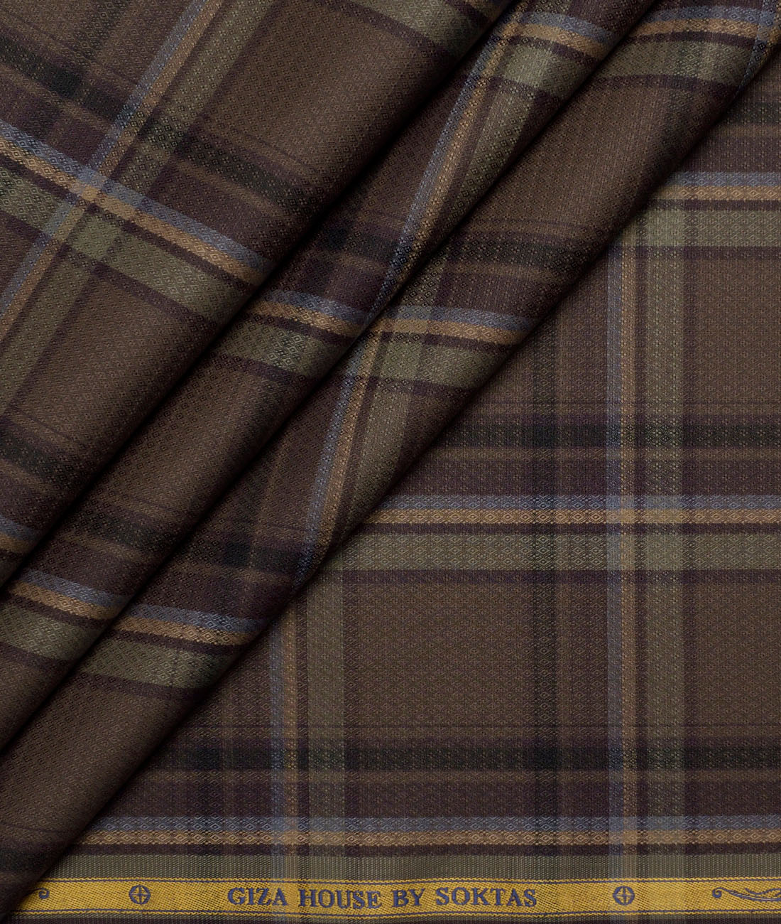 Soktas Giza Cotton Checks Shirting Fabric (Brown) Soktas Giza Cotton Checks Shirting Fabric (Brown)