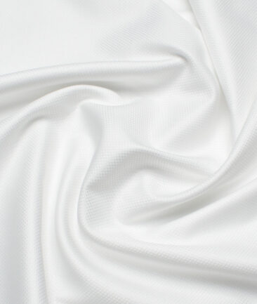 Soktas  Giza Cotton Royal Oxford Structured Shirting Fabric (White)