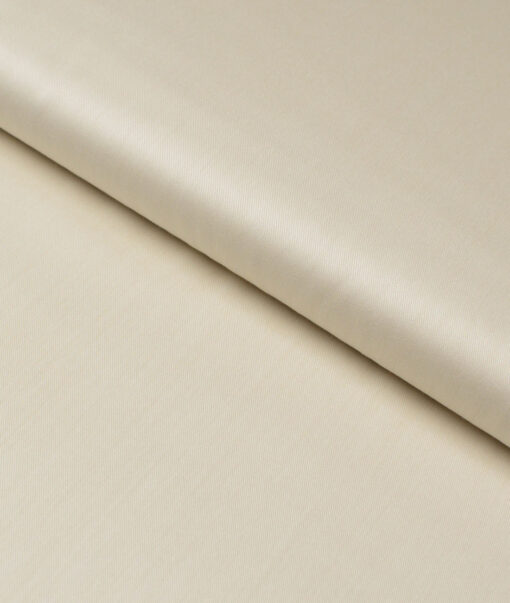 Soktas 2 Ply 120's Giza Cotton Solids Shirting Fabric (Beige)