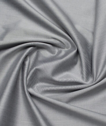 Soktas 2 Ply 120's Giza Cotton Solids Shirting Fabric (Grey)