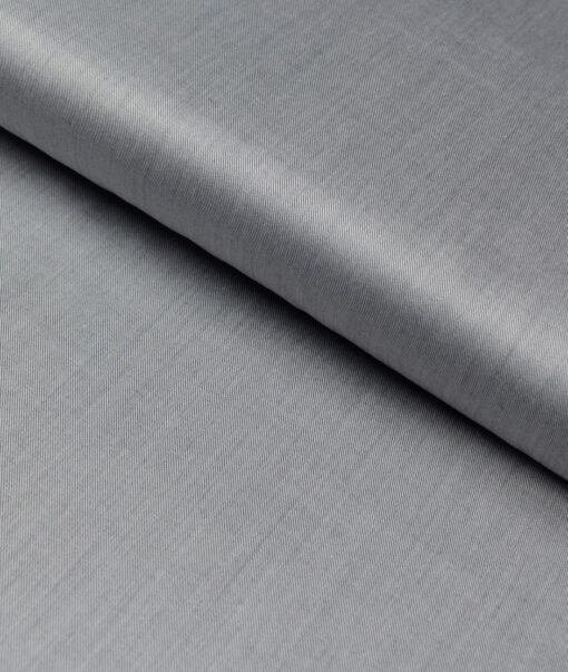 Soktas 2 Ply 120's Giza Cotton Solids Shirting Fabric (Grey)